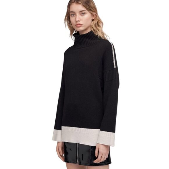 Rag & Bone AUBREE OVERSIZED CASHMERE FUNNEL NECK Sweater , XXS - Picture 1 of 13